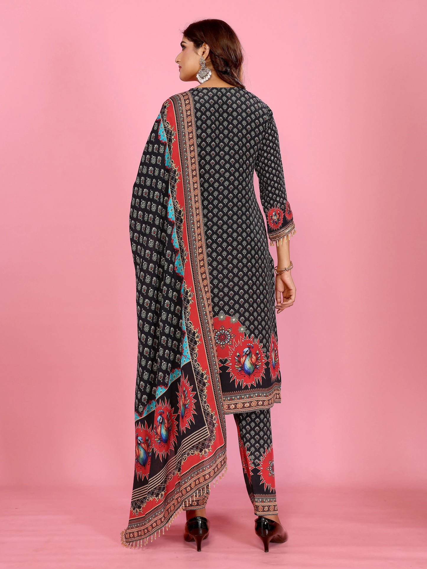 Midnight Mosaic Printed Suit Set