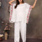 Ivory Bloom Kaftan Set