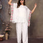 Ivory Bloom Kaftan Set