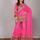 Fuchsia Hot Pink Sharara Set