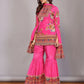 Fuchsia Hot Pink Sharara Set