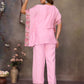 Blush Rose Bloom Kaftan Set