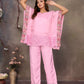Blush Rose Bloom Kaftan Set