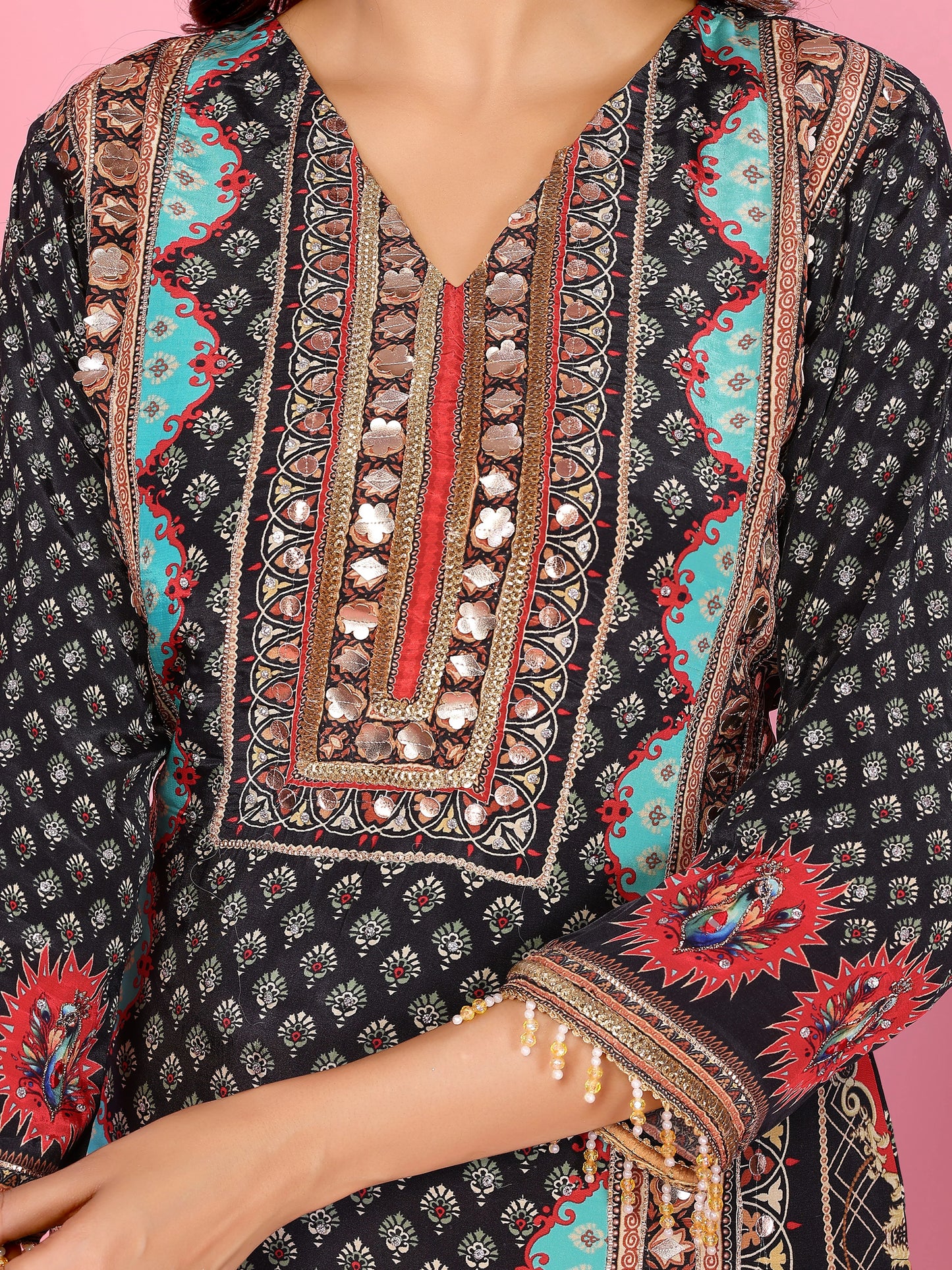 Midnight Mosaic Printed Suit Set