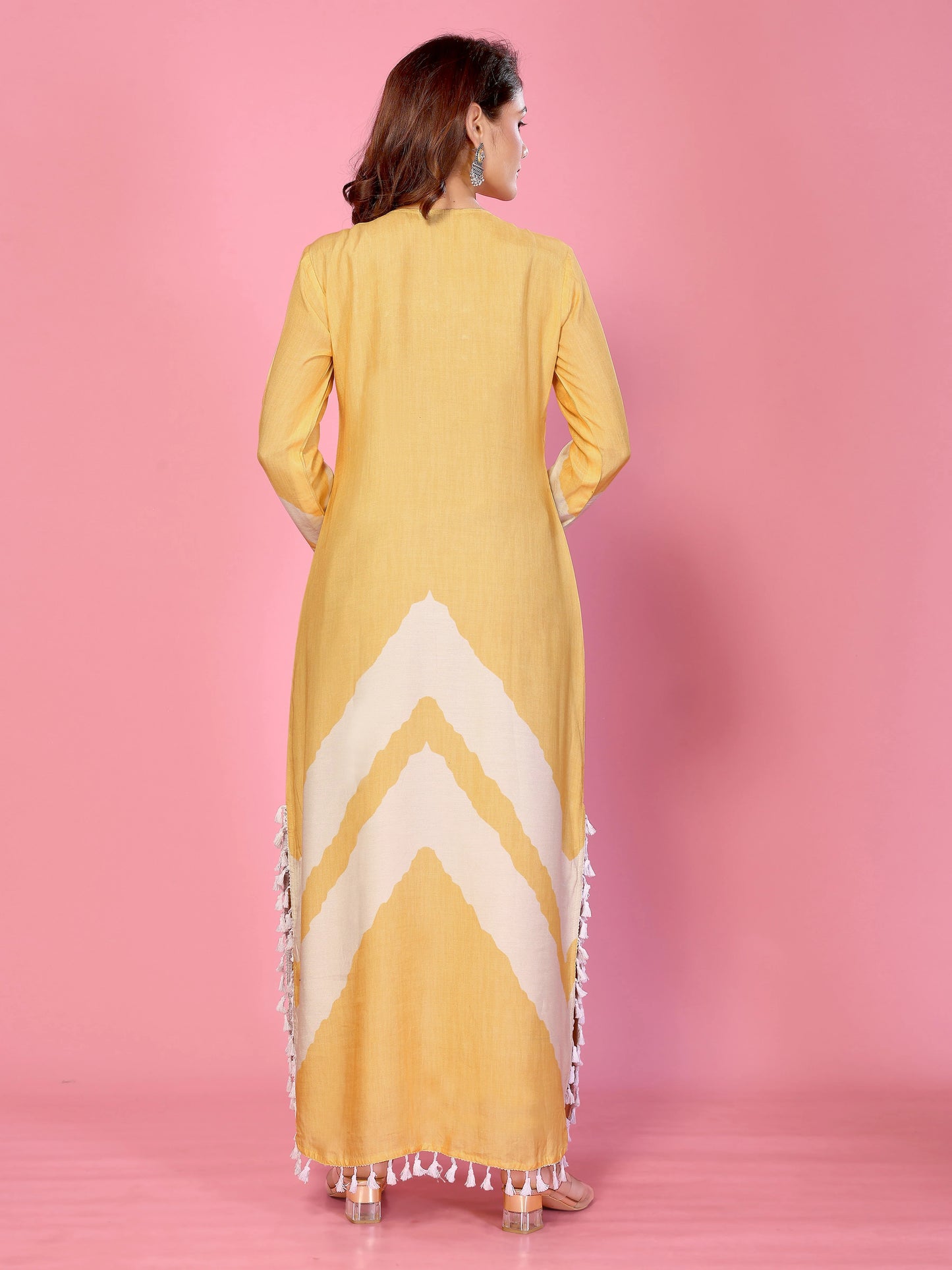 The 'Sunkissed' Boho-Chic Kurta with Mirrorwork