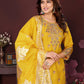 Marigold Majesty Short Dress and Dupatta Set