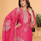 Regal Rani Hand-Work Tissue Suit Set