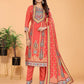 Crimson Kali Mundi Work Suit Set