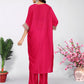 Crumble Pink Kaftan Set