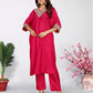 Crumble Pink Kaftan Set