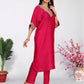 Crumble Pink Kaftan Set