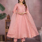 Blush Elegance Anarkali Set