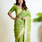 Saga Green Banarasi Bandhani Pure Georgette Saree Bhageerath Couture