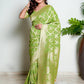 Saga Green Banarasi Bandhani Pure Georgette Saree Bhageerath Couture