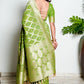 Saga Green Banarasi Bandhani Pure Georgette Saree Bhageerath Couture